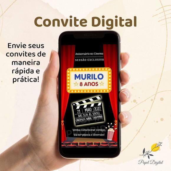 Convite Digital Cinema Modelo 1
