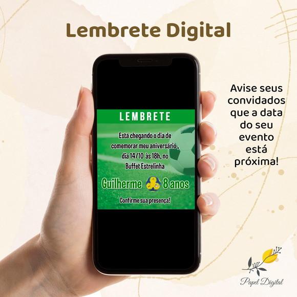 Lembrete Digital Futebol Modelo 2