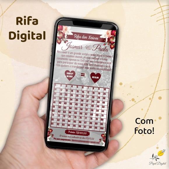 Arte Digital Rifa Casamento
