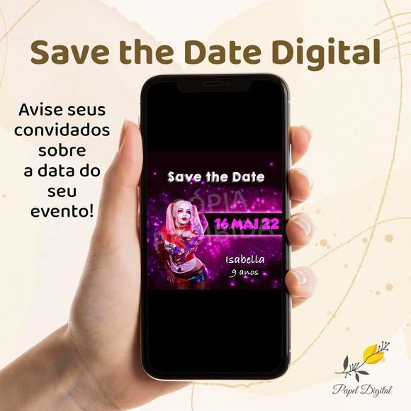 Save The Date Digital Arlequina