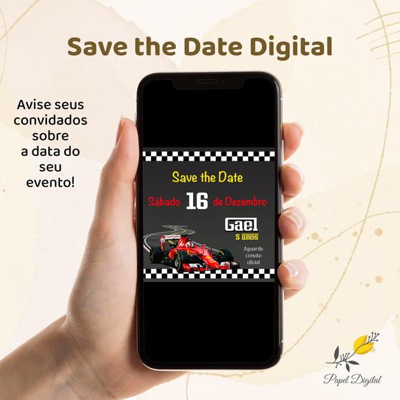 Save The Date Digital Fórmula 1