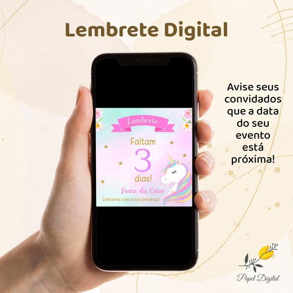Lembrete Digital Unicórnio