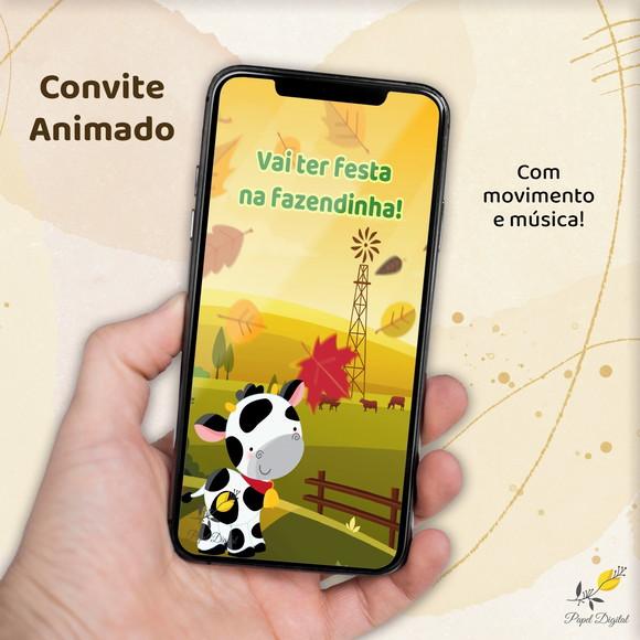 Convite Animado (vídeo) Fazendinha Modelo 2