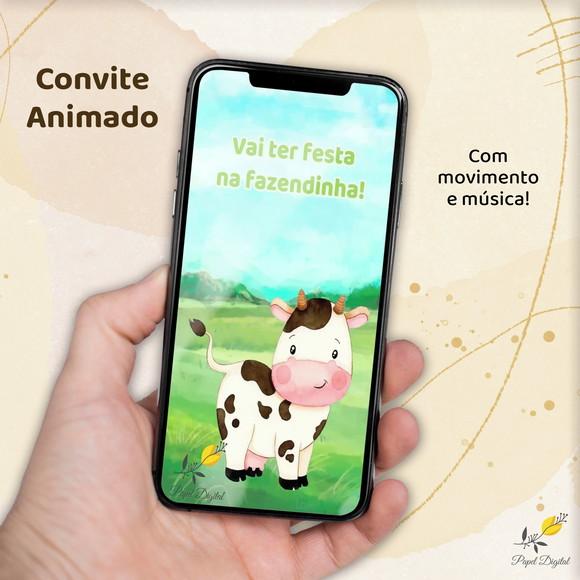 Convite Animado (vídeo) Fazendinha Modelo 3