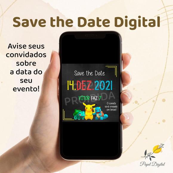 Save The Date Digital Pokemon