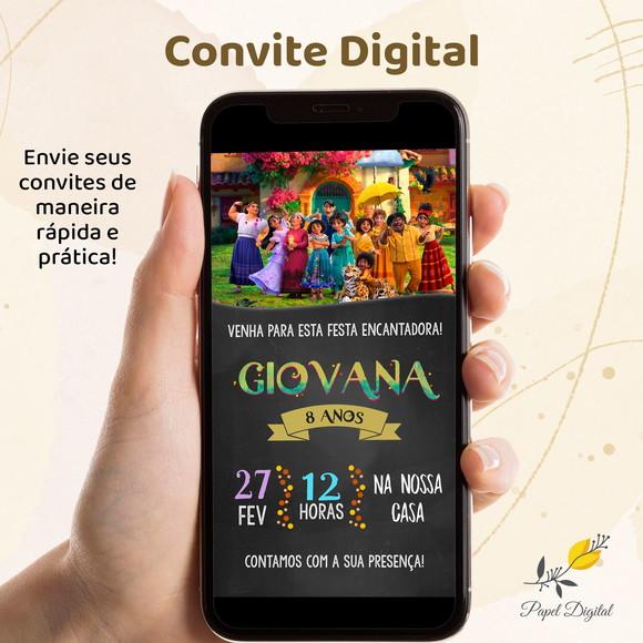 Convite Digital Encanto Modelo 1