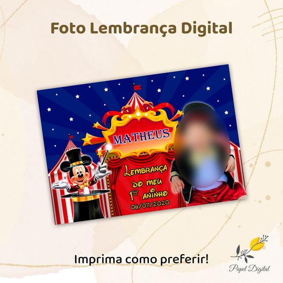 Foto Lembrança Digital Mickey Circo