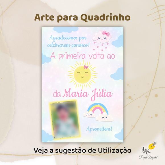 Arte para Quadrinho Raio de Sol - Arquivo Digital