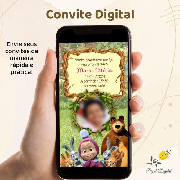 Convite Digital Masha Modelo 5