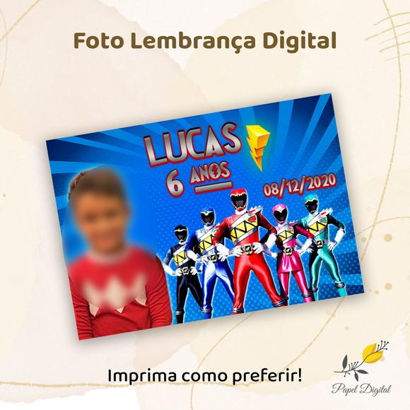 Foto Lembrança Digital Power Rangers