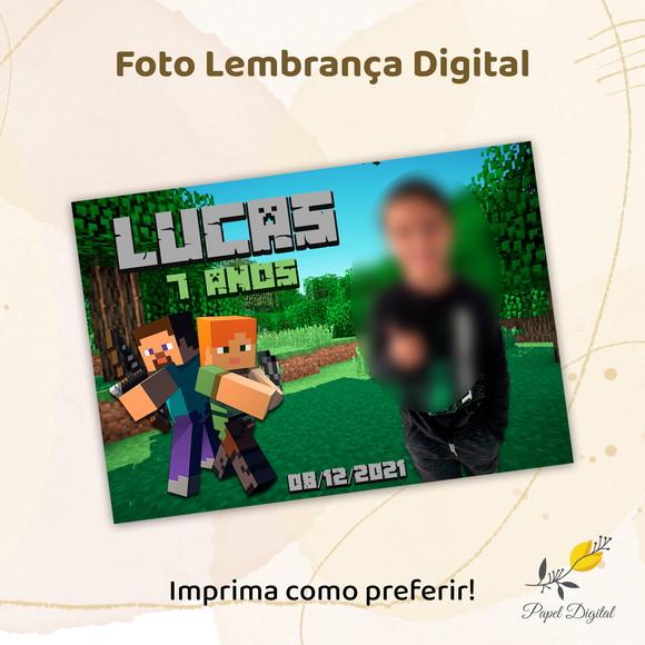 Foto Lembrança Digital Minecraft