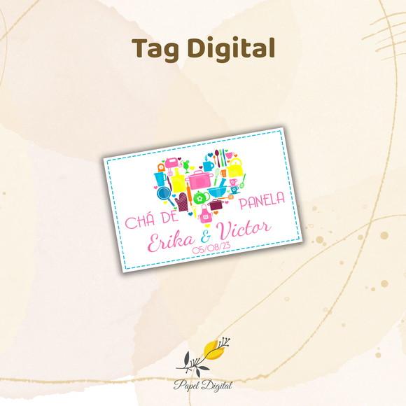 Tag Digital Chá de Cozinha Modelo 2