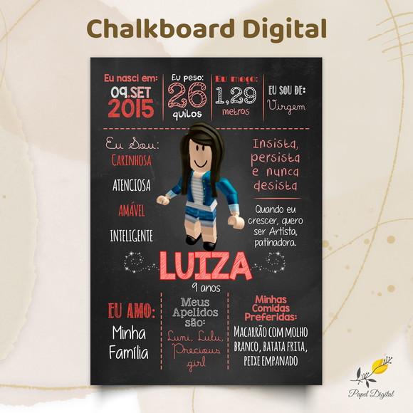 Chalkboard Digital Roblox Modelo 1