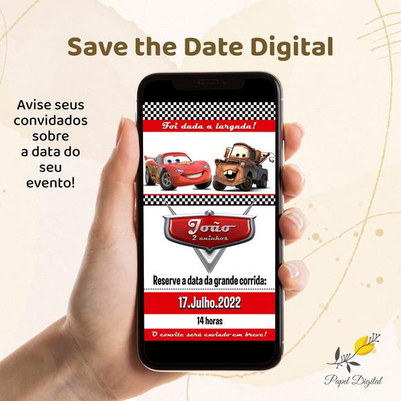 Save The Date Digital Carros
