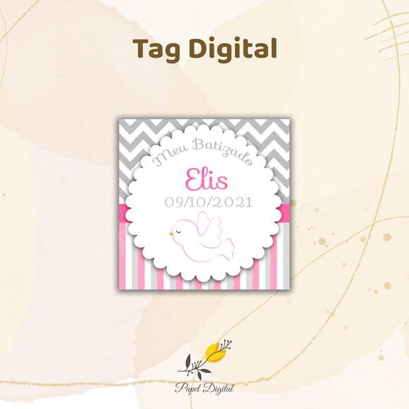 Tag Digital Batizado Modelo 2