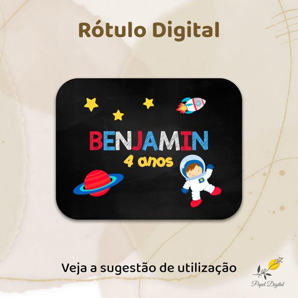 Rótulo Digital Astronauta