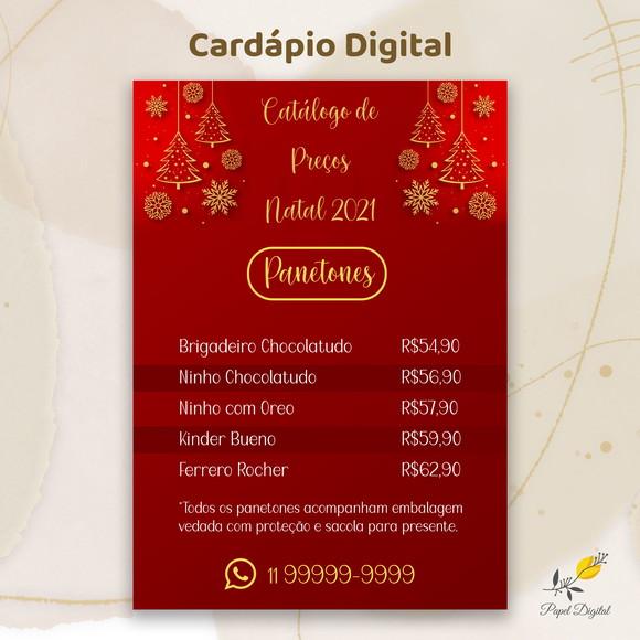 Cardápio Digital Natal Modelo 2