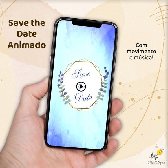 Save The Date Animado (vídeo) Casamento Modelo 4