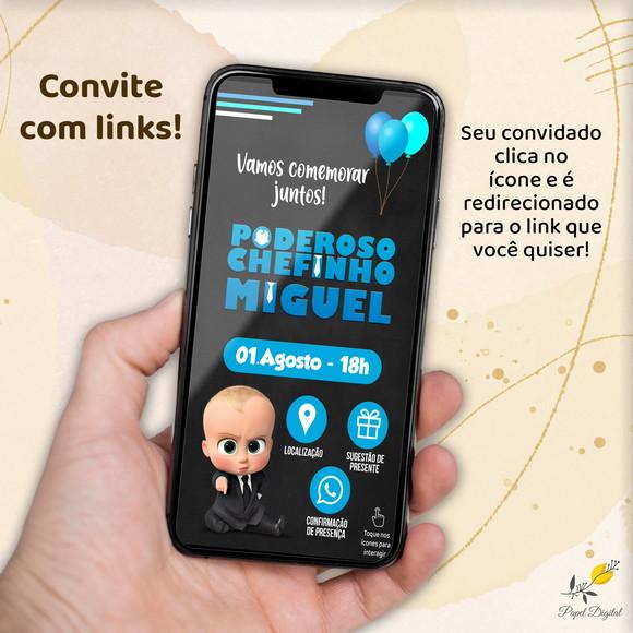 Convite Interativo Poderoso Chefinho