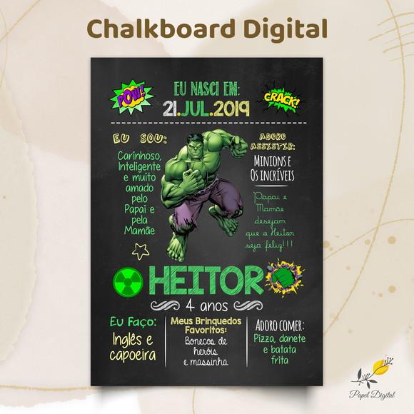 Chalkboard Digital Hulk