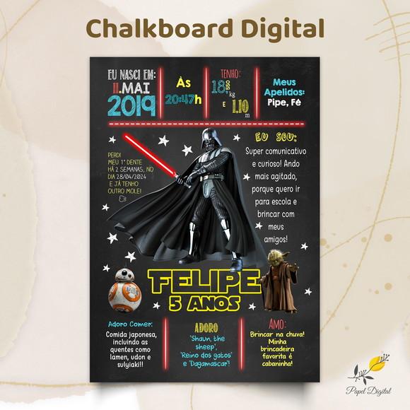 Chalkboard Star Wars Arte Digital