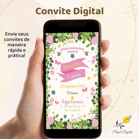 Convite Digital Jardim Modelo 10