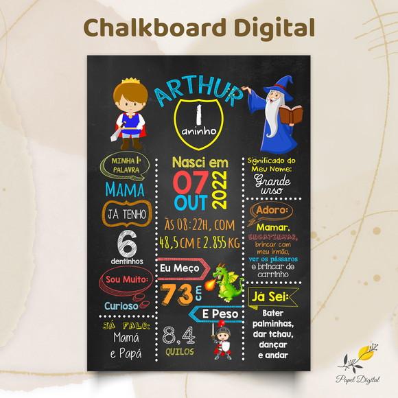 Chalkboard Digital Rei Arthur
