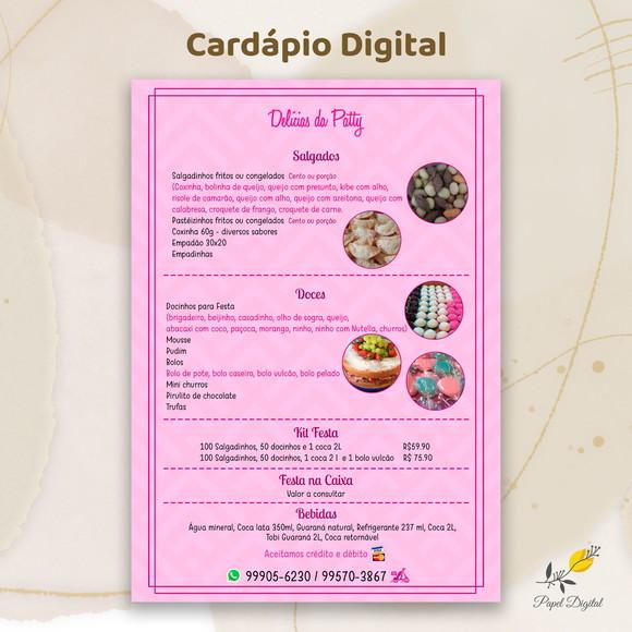 Cardápio Digital Modelo 12