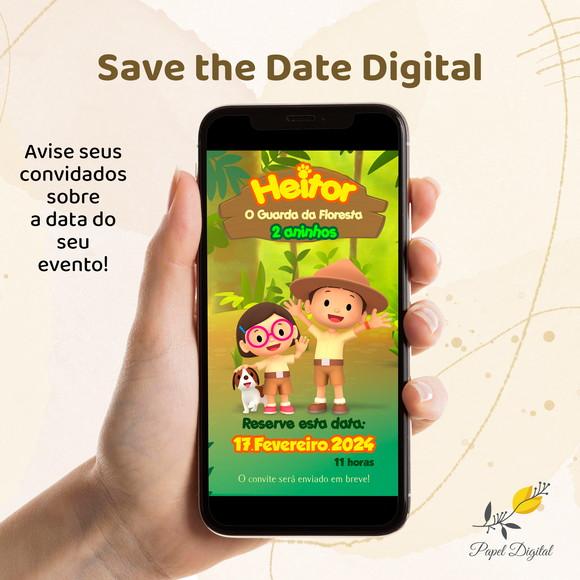 Save The Date Digital Leo e o Guarda da Floresta