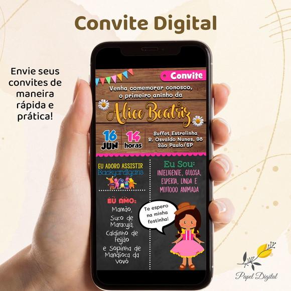 Convite Digital Festa Junina Modelo 4