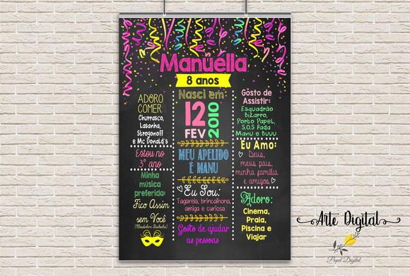 Chalkboard Digital Carnaval