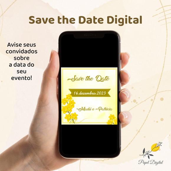 Save The Date Digital Casamento Modelo 3