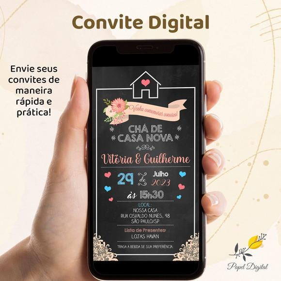 Convite Digital Chá de Casa Nova Modelo 2