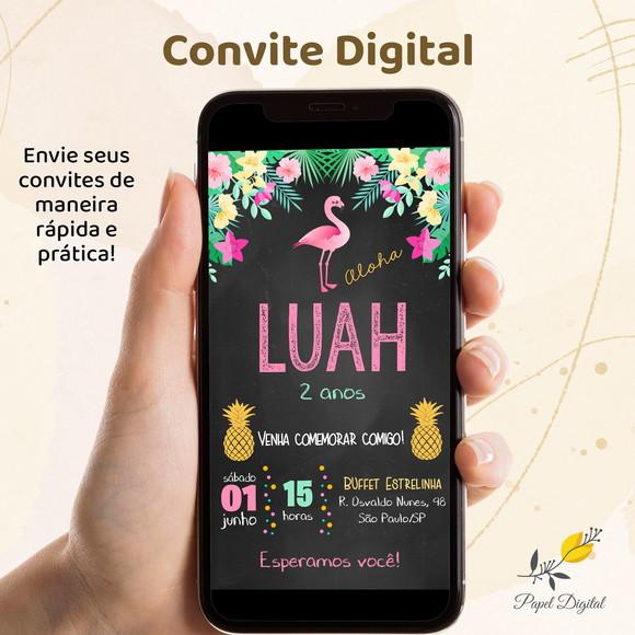 Convite Digital Tropical Modelo 5