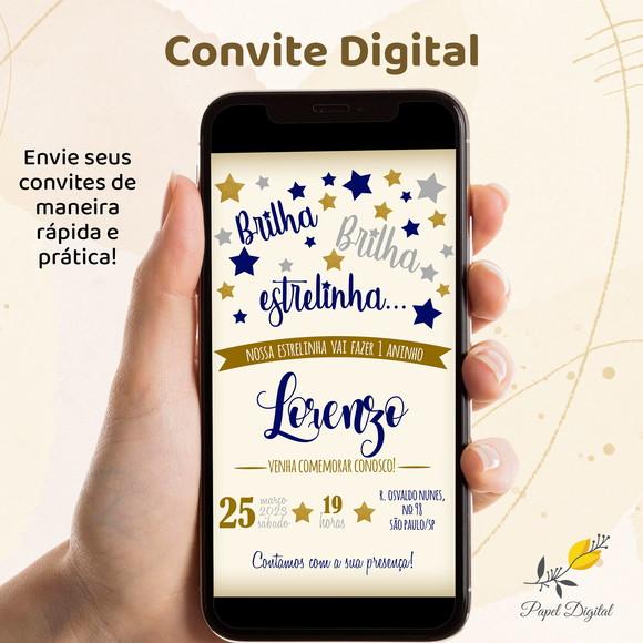 Convite Digital Aniversário Infantil Modelo3