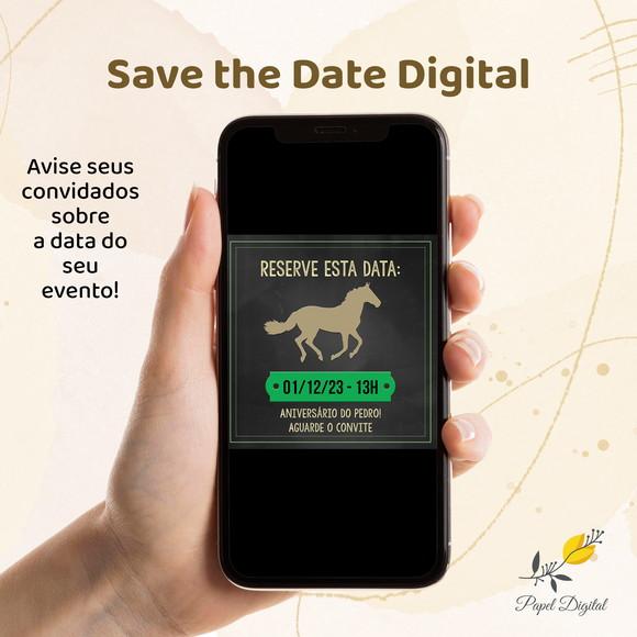 Save The Date Digital Haras Modelo 1