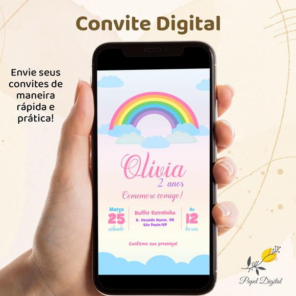 Convite Digital Aniversário Infantil Modelo1