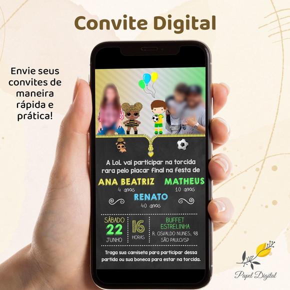 Convite Digital 2 Temas Modelo 5