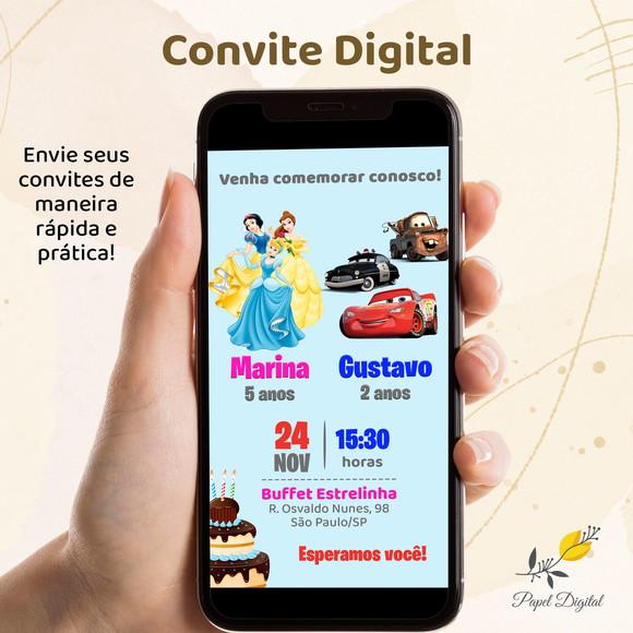 Convite Digital 2 Temas Modelo 3