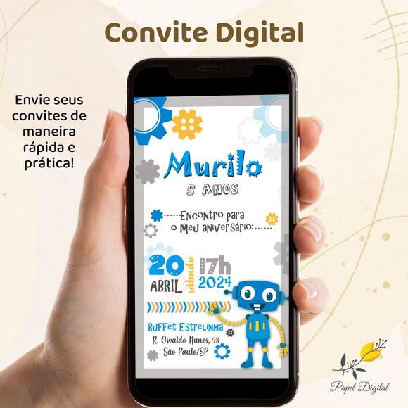 Convite Digital Robô