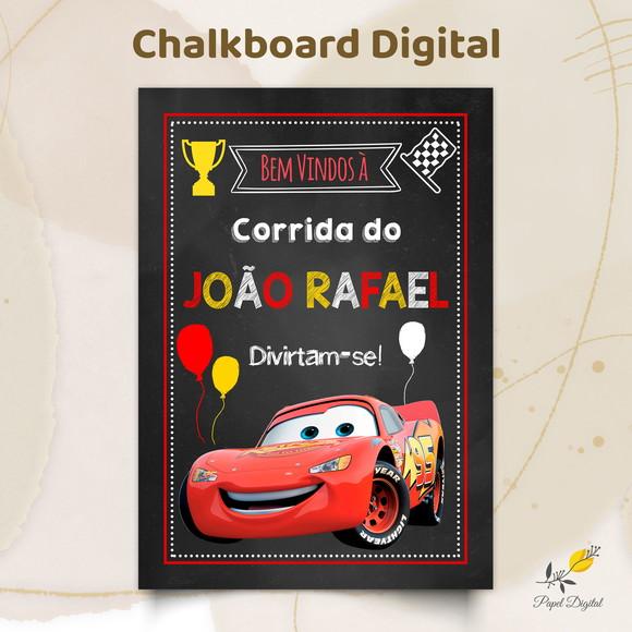 Chalkboard Digital Carros Modelo 3