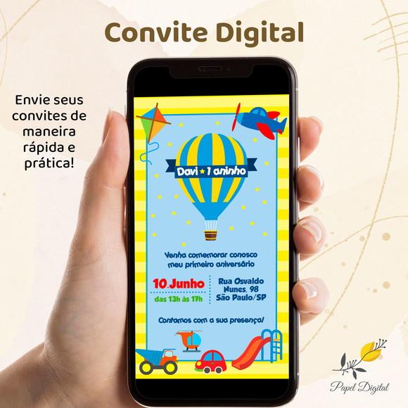Convite Digital Brinquedos Modelo 4