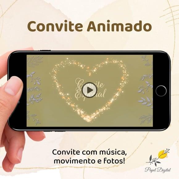 Convite Animado (vídeo) Padrinhos Batizado