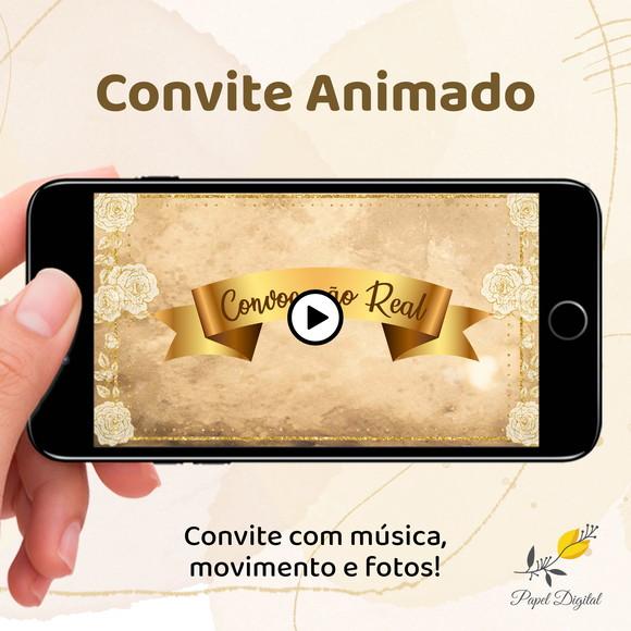 Convite Animado (vídeo) Bela