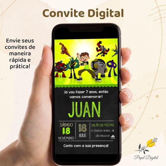 Convite Digital Ben10