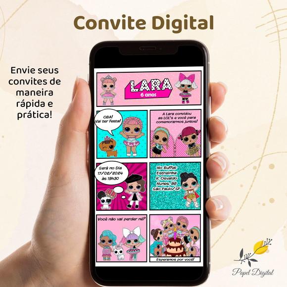 Convite Digital Lol Modelo 3