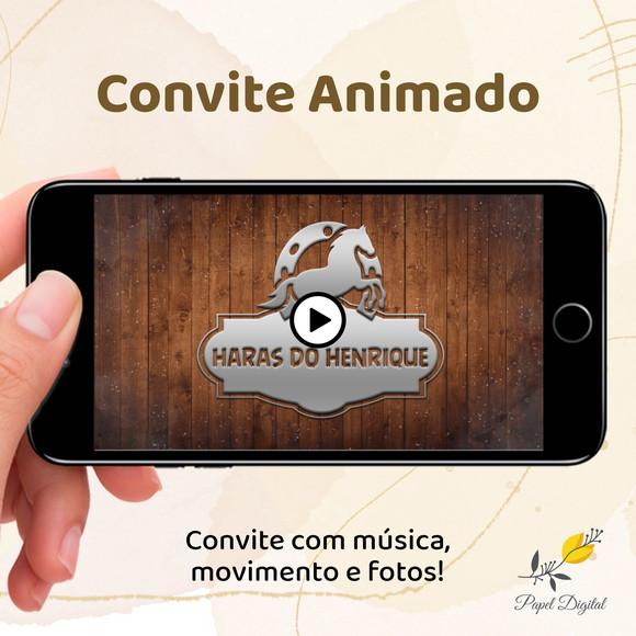 Convite Animado (vídeo) Cavalinho Haras