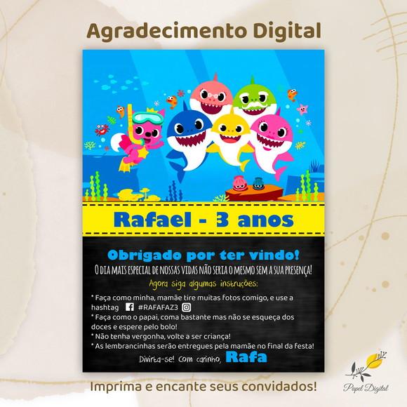 Agradecimento Digital Baby Shark