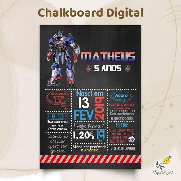 Chalkboard Digital Transformers Modelo 2