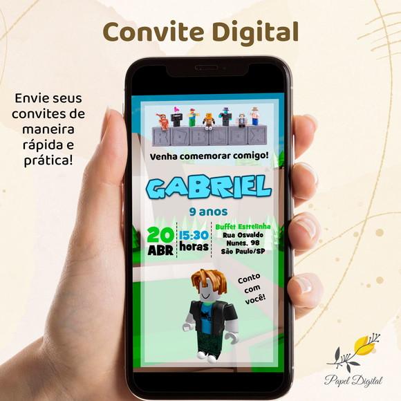 Convite Digital Roblox